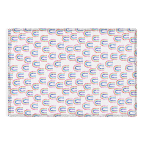 Schatzi Brown Rainbow Rain Outdoor Rug