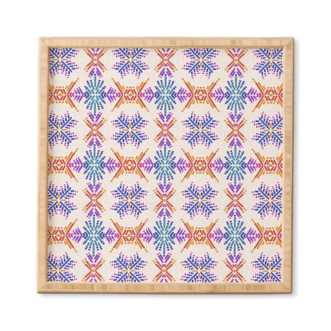 Schatzi Brown Rainbow Tribal Boho 1 Framed Wall Art