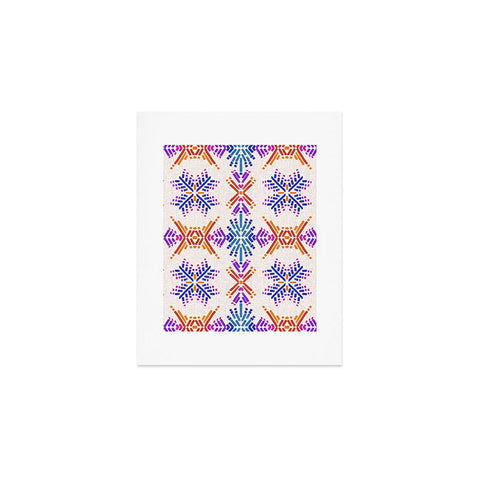 Schatzi Brown Rainbow Tribal Boho 1 Art Print