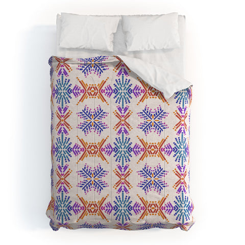 Schatzi Brown Rainbow Tribal Boho 1 Comforter