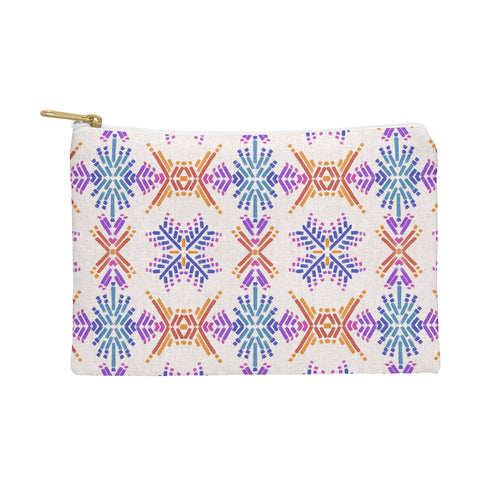 Schatzi Brown Rainbow Tribal Boho 1 Pouch