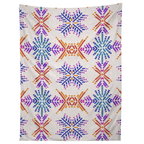 Schatzi Brown Rainbow Tribal Boho 1 Tapestry