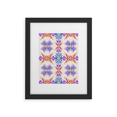 Schatzi Brown Rainbow Tribal Boho 1 Framed Art Print