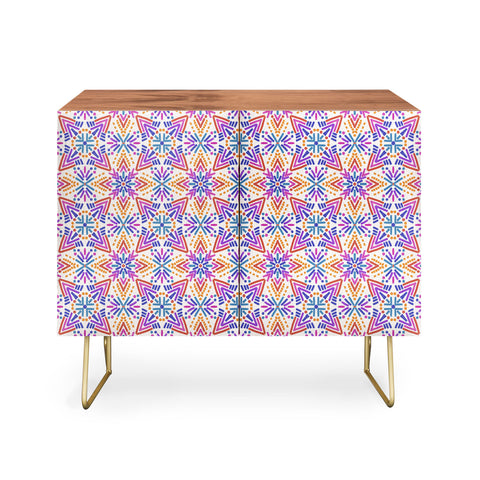 Schatzi Brown Rainbow Tribal Boho 2 Credenza