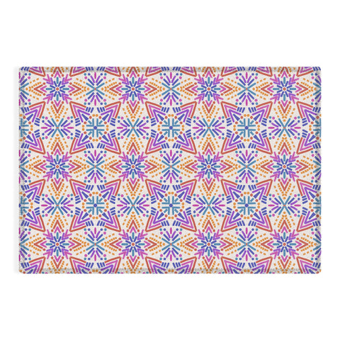 Schatzi Brown Rainbow Tribal Boho 2 Outdoor Rug