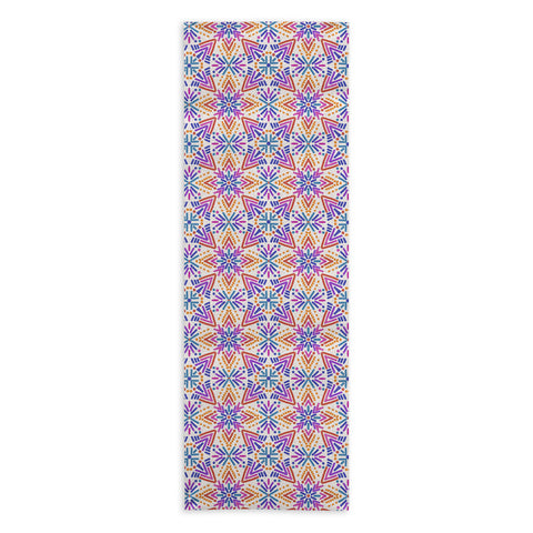 Schatzi Brown Rainbow Tribal Boho 2 Yoga Towel