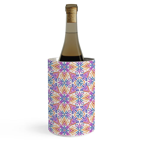 Schatzi Brown Rainbow Tribal Boho 2 Wine Chiller