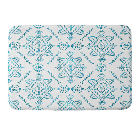 Schatzi Brown Reeve Pattern Aqua Memory Foam Bath Mat