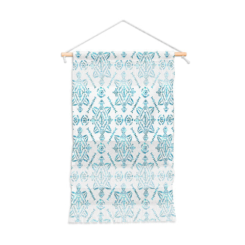 Schatzi Brown Reeve Pattern Aqua Wall Hanging Portrait
