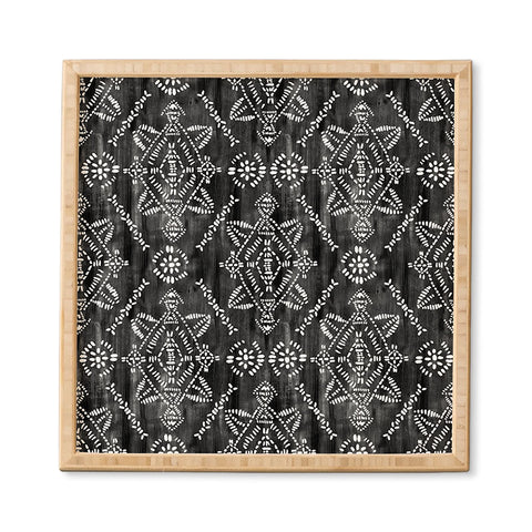 Schatzi Brown Reeve Pattern Black Framed Wall Art