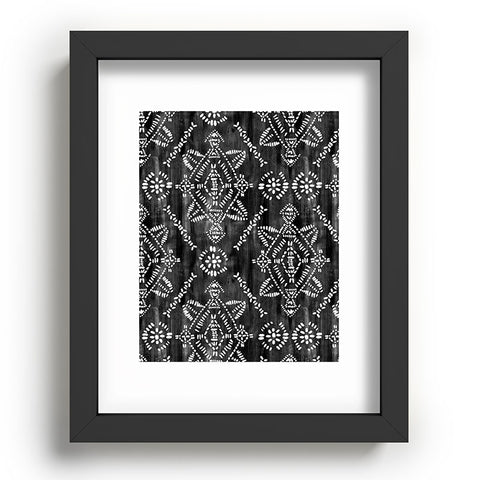 Schatzi Brown Reeve Pattern Black Recessed Framing Rectangle