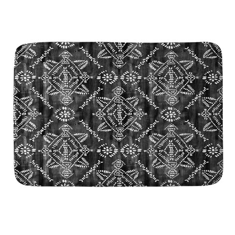 Schatzi Brown Reeve Pattern Black Memory Foam Bath Mat