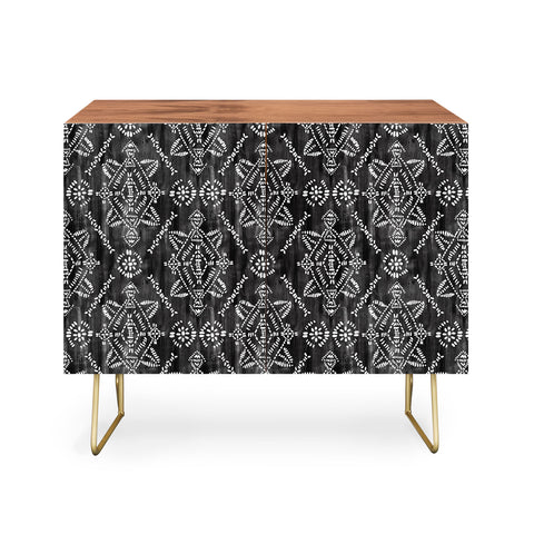 Schatzi Brown Reeve Pattern Black Credenza