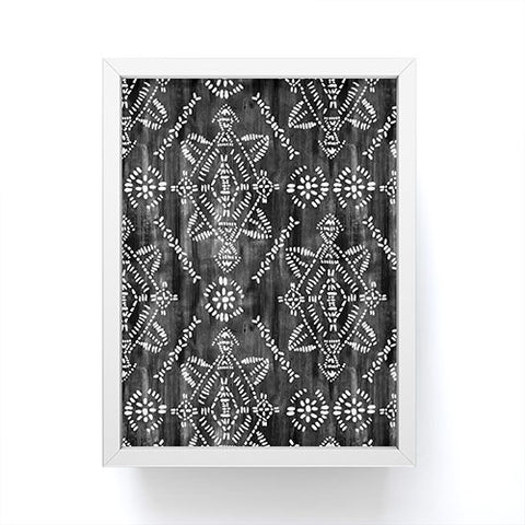 Schatzi Brown Reeve Pattern Black Framed Mini Art Print
