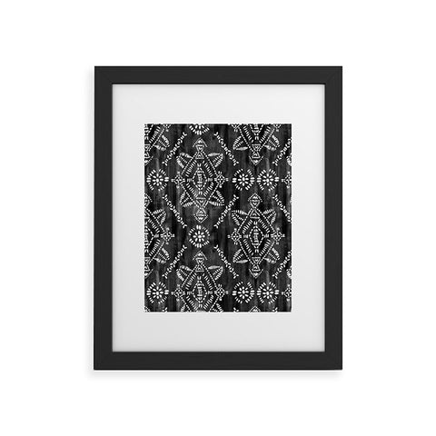 Schatzi Brown Reeve Pattern Black Framed Art Print