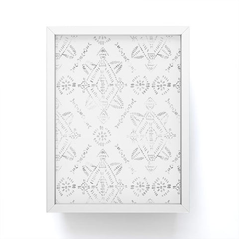 Schatzi Brown Reeve Pattern White Framed Mini Art Print