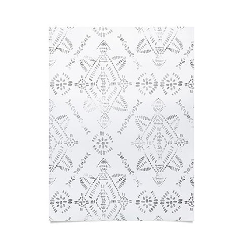 Schatzi Brown Reeve Pattern White Poster