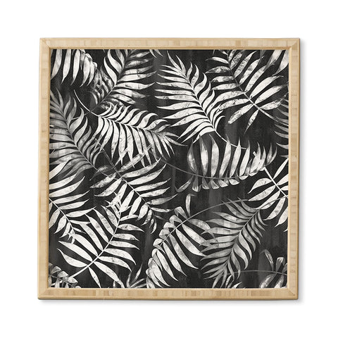 Schatzi Brown Reeya Tropical Black Framed Wall Art