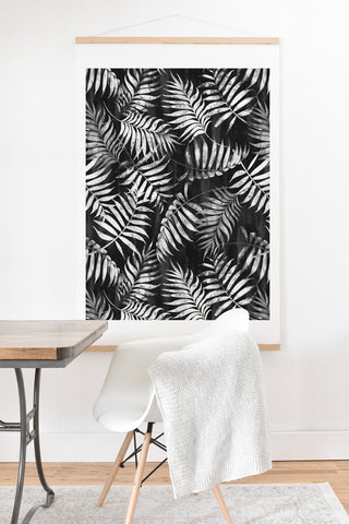 Schatzi Brown Reeya Tropical Black Art Print And Hanger