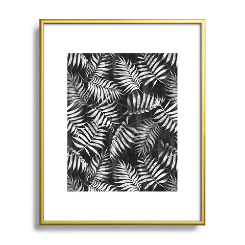 Schatzi Brown Reeya Tropical Black Metal Framed Art Print