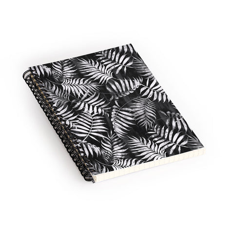 Schatzi Brown Reeya Tropical Black Spiral Notebook