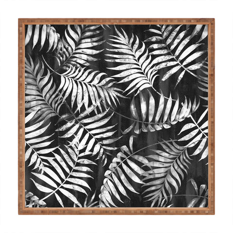 Schatzi Brown Reeya Tropical Black Square Tray