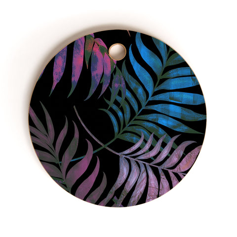 Schatzi Brown Reeya Tropical Night Cutting Board Round