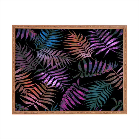 Schatzi Brown Reeya Tropical Night Rectangular Tray
