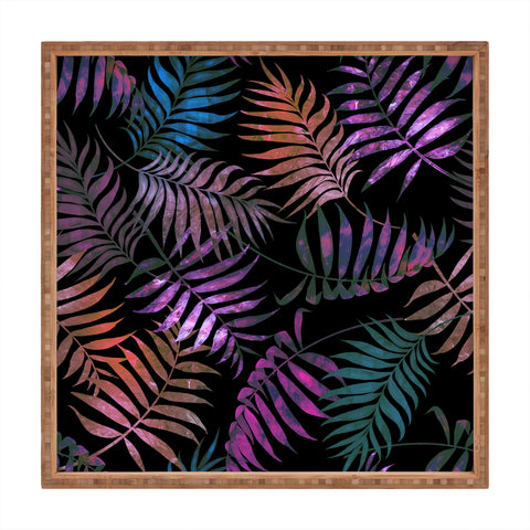 Schatzi Brown Reeya Tropical Night Square Tray