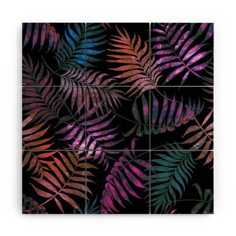 Schatzi Brown Reeya Tropical Night Wood Wall Mural