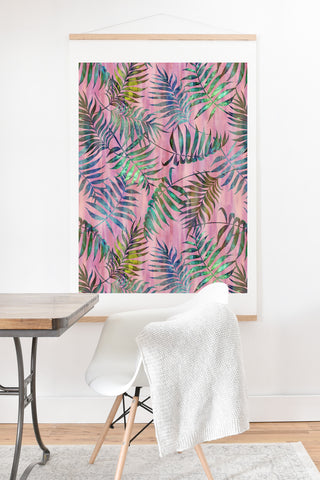Schatzi Brown Reeya Tropical Pinky Art Print And Hanger