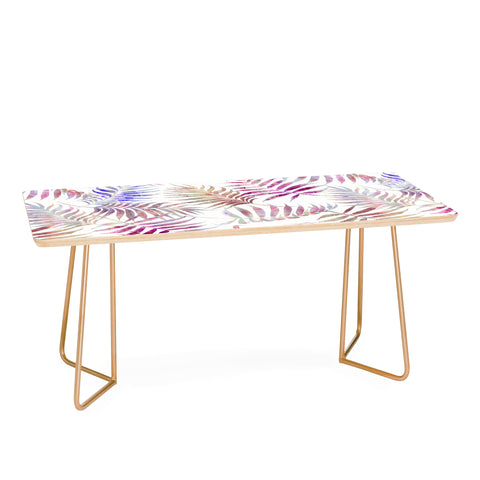 Schatzi Brown Reeya Tropical White Coffee Table