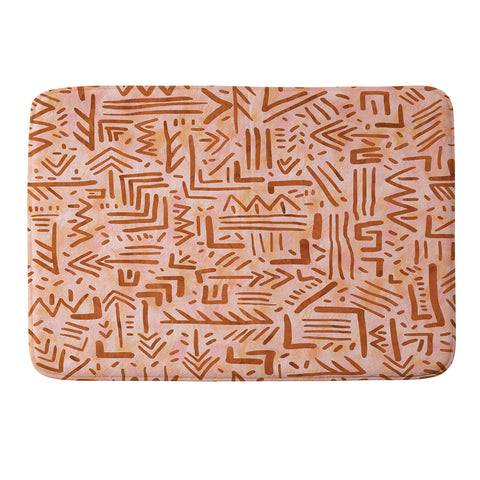 Schatzi Brown Remi Tribal Sunset Memory Foam Bath Mat