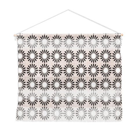 Schatzi Brown Retro Jumbo Daisy Black Wall Hanging Landscape