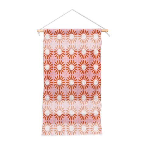 Schatzi Brown Retro Jumbo Daisy Pink Wall Hanging Portrait