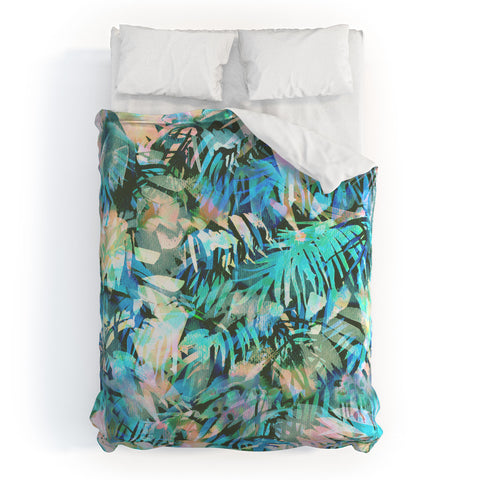 Schatzi Brown San Juan Aqua Duvet Cover