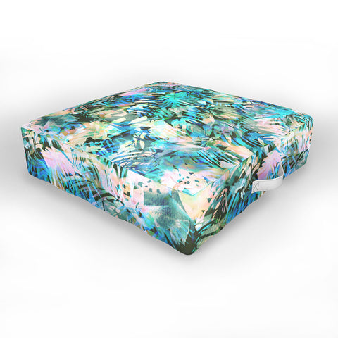 Schatzi Brown San Juan Aqua Outdoor Floor Cushion