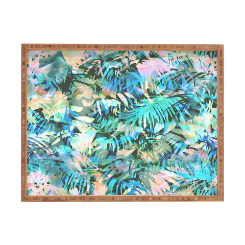 Schatzi Brown San Juan Aqua Rectangular Tray