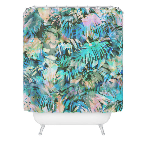 Schatzi Brown San Juan Aqua Shower Curtain