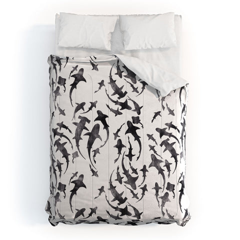 Schatzi Brown Sharky White Comforter