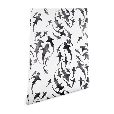 Schatzi Brown Sharky White Wallpaper
