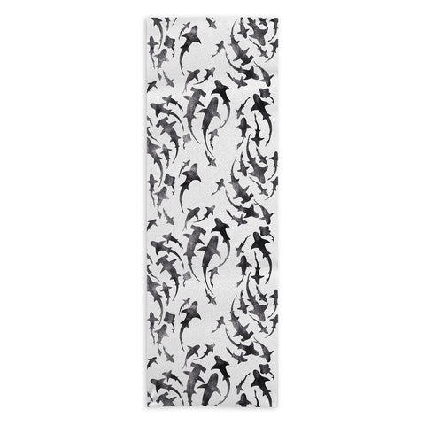 Schatzi Brown Sharky White Yoga Towel