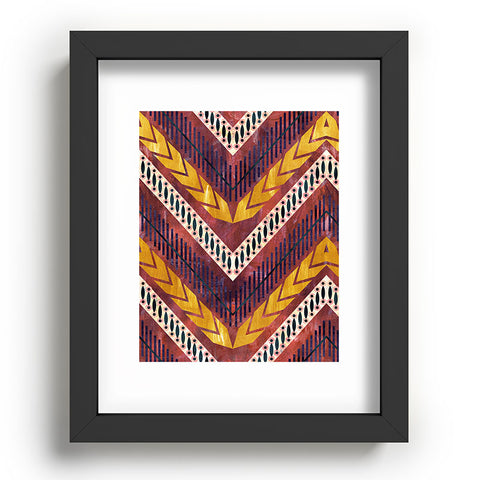 Schatzi Brown Shelby Chevron Rust Recessed Framing Rectangle