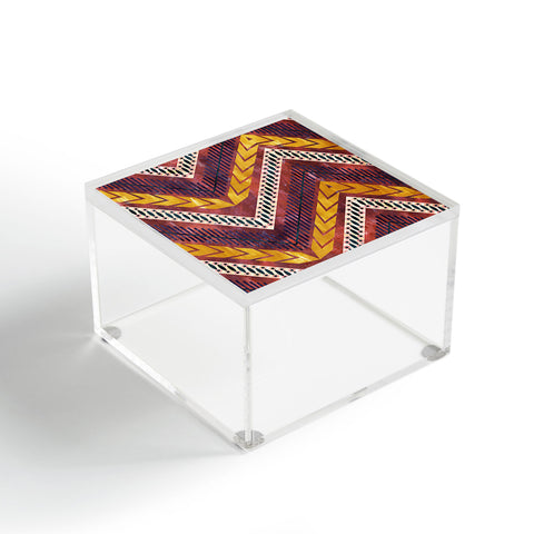 Schatzi Brown Shelby Chevron Rust Acrylic Box