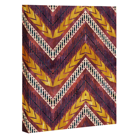 Schatzi Brown Shelby Chevron Rust Art Canvas