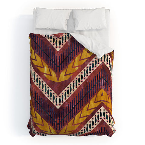 Schatzi Brown Shelby Chevron Rust Comforter