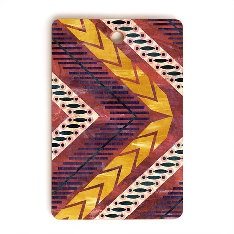 Schatzi Brown Shelby Chevron Rust Cutting Board Rectangle