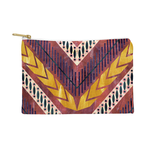 Schatzi Brown Shelby Chevron Rust Pouch