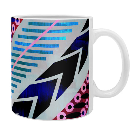 Schatzi Brown Shelby Chevron Silver Coffee Mug