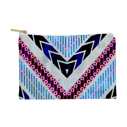 Schatzi Brown Shelby Chevron Silver Pouch